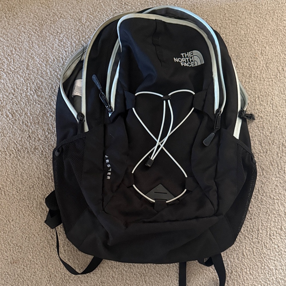 The North Face Black and Gray Backpack